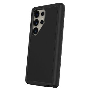 �I�� �z���X�^�[�t���ϏՌ��P�[�X �u���b�N GalaxyS24 Ultra�Ή� onn Rugged Phone Case with Holster for Samsung Galaxy S24 Ultra - Black �y�����񂹏��i�z