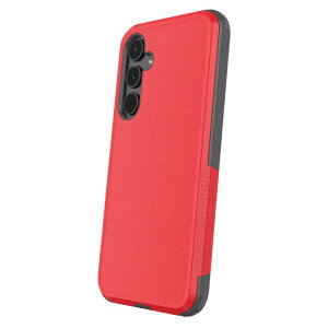 �I�� �X�����ϏՌ��P�[�X ���b�h �O���[ GalaxyA35 5G�Ή� onn. Slim Rugged Phone Case for Samsung Galaxy A35 5G - Red/Gray �y�����񂹏��i�z