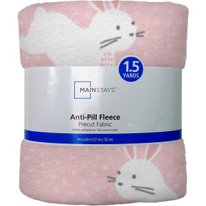 �y�E�H���}�[�g�u�����h�z���C���X�e�C�Y ��147cm×��1.5���[�h �t���[�X���n �A���`�s�����O �h�b�g�o�j�[ �s���N �v���J�b�g Mainstays 58inch x 1.5 yard Lux Anti-pill Fleece Dot Bunny Fabric Precut, Pink �y��