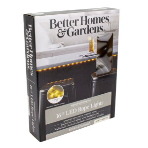�y�E�H���}�[�g�u�����h�z�x�^�[�z�[���Y���K�[�f���Y LED���[�v���C�g ��4.8m Better Homes & Gardens 16' 7.2 Watt Plug-in Soft White LED Rope Light (1 Pack) �y�����񂹏��i�z
