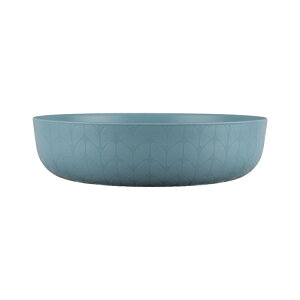 �y�E�H���}�[�gPB�z���C���X�e�C�Y �v���X�`�b�N�f�B�i�[�{�E�� ��1.24L �u���[ Mainstays - Blue Round Plastic Dinner Bowl, Interwoven Braided Etched, 42-Ounce �y�����񂹏��i�z