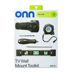 �I�� �e���r�Ǌ|���ݒu�c�[���L�b�g 6�_�Z�b�g Onn TV Wall Mount Installation Toolkit with Battery Operated Electronic Stud Finder, 6 P �y�����񂹏��i�z