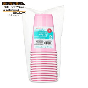 �E�F�C�g�D�[�Z���u���[�g �g���̂ăp�[�e�B�[�J�b�v ��473ml 18�� �s���N Plastic Disposable Party Cups, Lovely Pink, 16 oz, 18 Pieces, by Way To Celebrate �y�����񂹏��i�z