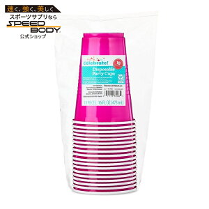 �E�F�C�g�D�[�Z���u���[�g �g���̂ăp�[�e�B�[�J�b�v ��473ml 18�� �s���N Plastic Disposable Party Cups, Hot Pink, 16 fl oz, 18 Pieces, by Way To Celebrate �y�����񂹏��i�z