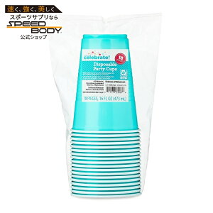 �E�F�C�g�D�[�Z���u���[�g �g���̂ăp�[�e�B�[�J�b�v ��473ml 18�� �e�B�[�� Plastic Disposable Party Cups, Terrific Teal, 16 oz, 18 Pieces, by Way To Celebrate �y�����񂹏��i�z