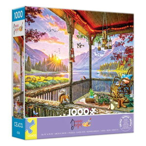�V�[�R �h�~�j�N�E�f�C���B�\�� �}�E���e�����C�N�L���r�� 1000�s�[�X ��l�����C���^�[���b�L���O �W�O�\�[�p�Y�� �Ώ۔N��14�Έȏ� Ceaco Dominic Davison Mountain Lake Cabin 1000-PC Interlocking Jigsaw Puzzl