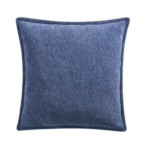 �y�E�H���}�[�g�u�����h�z���C���X�e�C�Y �V�F�j�[���N�b�V���� ��56×56cm �u���[ Mainstays 22inch x 22inch Blue Chenille Flange Decorative Throw Pillow �y�����񂹏��i�z