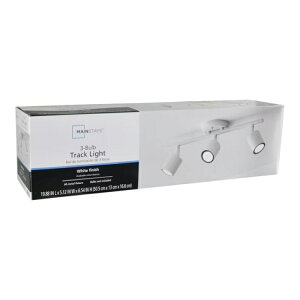 �y�E�H���}�[�g�u�����h�z���C���X�e�C�Y ��51cm 3�� ���j�A�g���b�N���C�g �z���C�g Mainstays 20inch 3-Light White Round Back Linear Track Lighting Set �y�����񂹏��i�z