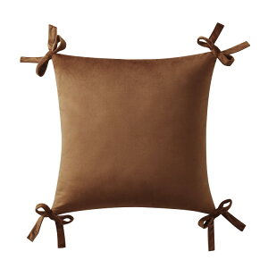 �}�C�e�L�T�X�n�E�X �N�b�V�����J�o�[ ��50×50cm �x���x�b�g ���{���f�U�C�� My Texas House 20inch x 20inch Ginger Velvet Bow Decorative Pillow Cover �y�����񂹏��i�z