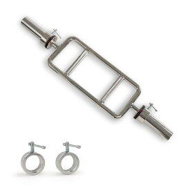 サニーヘルス＆フィットネス オリンピック用トライセプスバー スピンロック式リングカラー付き Sunny Health & Fitness Olympic Tricep Bar with Spin-Lock Ring Collars - SF-OB02-34 【お取り寄せ商品】