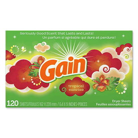 Gain ゲイン ドライヤーシート トロピカルサンライズ 120枚 しわ伸ばしアメリカ [海外直送] アメリカ 有名ブランド 米国