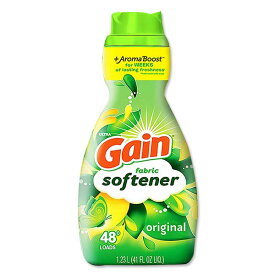 ゲイン ファブリックソフトナー 衣類用 柔軟剤 液体 オリジナルの香り 48回分(1.23L) Gain Liquid Fabric Softener Original 洗濯 ソフター アメリカ [海外直送]