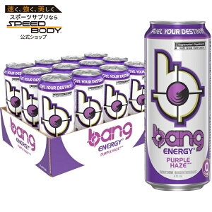 �o���O�G�i�W�[ �p�[�v���w�C�Y �V���K�[�t���[ �G�i�W�[�h�����N 473ml 12�{ Bang Energy Purple Haze Sugar-Free Energy Drink 16-Ounce Pack of 12 �y�����񂹏��i�z