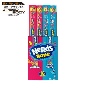 �i�[�Y ���[�v�L�����f�B �o���G�e�B�{�b�N�X ���C���{�[ �x���[�x���[ ��26g 16���� NERDS Rope, Candy, Variety Box, Rainbow & Very Berry, 0.92oz (16 ct) �y�����񂹏��i�z