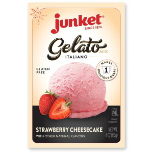 �W�����P�b�g �W�F���[�g�~�b�N�X �C�^���A�[�m �X�g���x���[�`�[�Y�P�[�L 113g Junket Gelato Mix Italiano Strawberry Cheesecake 4 ounce box �y�����񂹏��i�z