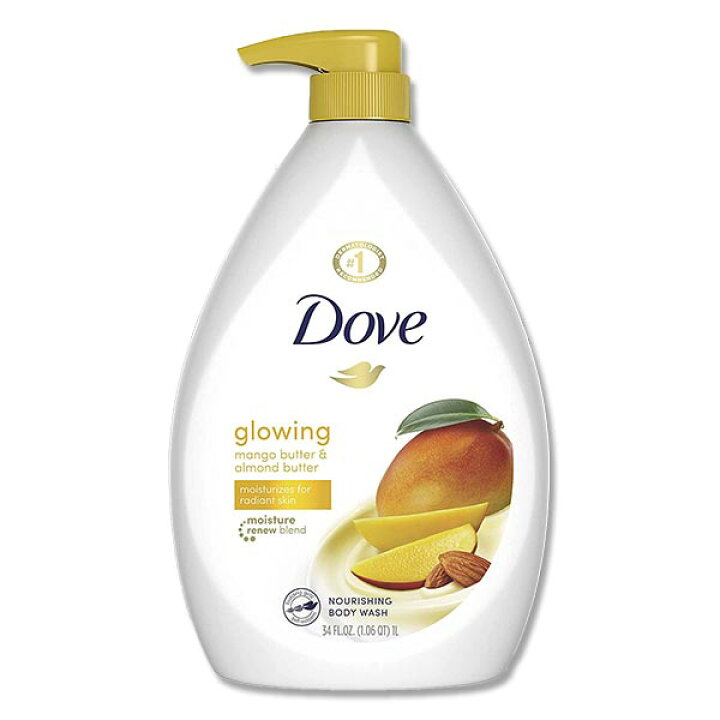 楽天市場 ダヴ グローイング ボディウォッシュ マンゴーバター アーモンドバター 1l 1000ml 34floz Dove Glowing Body Wash Mango Butter And Almond Butter 34oz ダブ ボディソープ 海外 アメリカ リフレッシュ アメリカサプリ専門スピードボディ