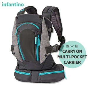 �C���t�@���e�B�[�m �L�����[�I���}���`�|�P�b�g�L�����A �������R �u���b�N Infantino CARRY ON MULTI-POCKET CARRIER ���[ �l�ԍH�w 4way �Ԃ���� �����
