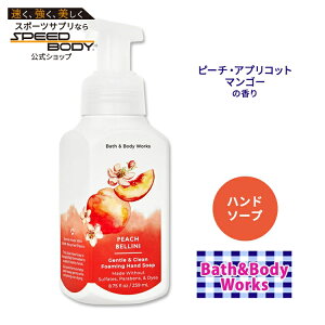 yő1400~OFFN[|zoX&{fB[NX s[`x[j WFg&N[tH[~Onh\[v 259ml (8.75floz) Bath&Body Works Peach Bellini Gentle&Clean Foaming Hand Soap Ƃ r^~E 