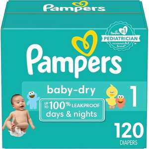 �p���p�[�X �h���C���ނ� �T�C�Y1�i3.5kg-6.5kg�p�j120�� Pampers Baby Dry Diapers 120 Count�y�����񂹏��i�z�y���킹�Ĕ��������z