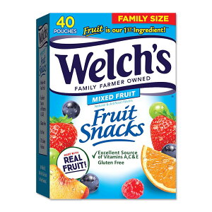 �E�F���` �t���[�c�X�i�b�N �~�b�N�X�t���[�c �o���N�p�b�N 40�p�b�N����Welch's Fruit Snacks, Mixed Fruit Bulk Pack 0.8 oz (Pack of 40)�y�����񂹏��i�z�y���킹�Ĕ��������z