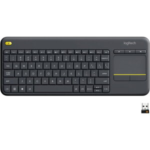 ���W�e�b�N ���C�����X �����^�b�`�p�b�h�t HTPC �L�[�{�[�h �u���b�N Logitech K400 Plus Wireless Built-in Touchpad, HTPC Keyboard�y�����񂹏��i�z�y���킹�Ĕ��������z