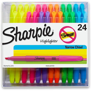 �V���[�s�[ �|�P�b�g�n�C���C�^�[ �`�Y���`�b�v 24�{���� Sharpie Pocket Highlighters Chisel Tip Highlighters, Assorted Colors, 24 Count�y�����񂹏��i�z�y���킹�Ĕ��������z