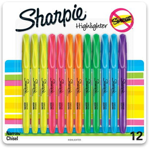 �V���[�s�[ �|�P�b�g�X�^�C�� �n�C���C�^�[ 12�F���� Sharpie Pocket Style Highlighters, Assorted Fluorescent, 12 Count, Chisel Tip�y�����񂹏��i�z�y���킹�Ĕ��������z