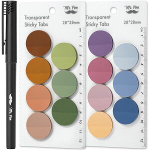 Mr.�y�� �ی^�������t� 560�� �I�[�K�j�b�N���_�� Mr. Pen- Transparent Sticky Notes, 560 Pcs, Organic Modern, Round Translucent Sticky Notes�y�����񂹏��i�z�y���킹�Ĕ��������z