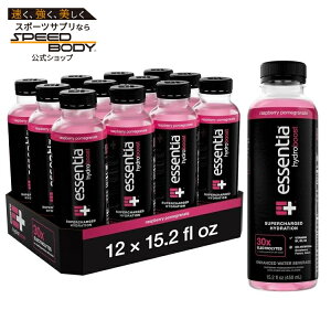 �G�b�Z���e�B�A�E�H�[�^�[LLC �����{�g������E�H�[�^�[ 450mL 12�{ ���Y�x���[�U�N�� Essentia Water LLCHydroboost Enhanced Bottled Water, Raspberry Pomegranate 15.2 fl. oz.�y�����񂹏��i�z�y���킹�Ĕ�������