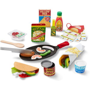 �����b�T���_�O �t�B�����t�H�[���h �^�R�X���g���e�B�[�� �Z�b�g�A43 �s�[�X Melissa & Doug Fill & Fold Taco & Tortilla Set, 43 Pieces�y�����񂹏��i�z�y���킹�Ĕ��������z