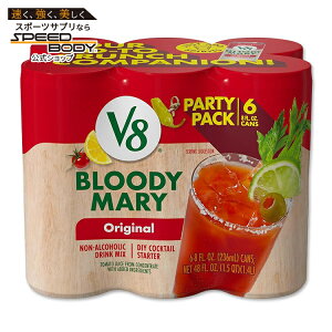 V8 �u���b�f�B �}���[ �~�b�N�X Bloody Mary Mix, ��236ml 8fl oz Can (Pack of 6) �y�����񂹏��i�z�y���킹�Ĕ��������z