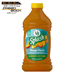 V8 �X�v���b�V�� �}���S�[�s�[�` �t���[�o�[ �W���[�X���� Splash Mango Peach Flavored Juice Beverage, ��1892ml 64fl oz Bottle �y�����񂹏��i�z�y���킹�Ĕ��������z