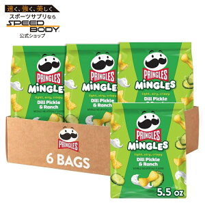 �v�����O���Y �v�����O���X �~���O���Y �p�t�X�i�b�N �f�B���s�N���X�������`�i6�܁j Pringles Mingles Puffed Snacks, Dill Pickle and Ranch, Salty Snacks (6 Bags) �y�����񂹏��i�z