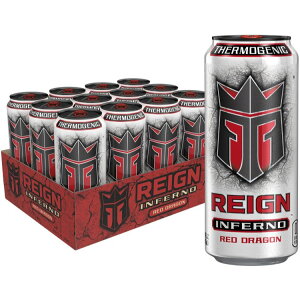 ���C�� �C���t�F���m ���b�h�h���S�� �T�[���W�F�j�b�N �t���[�G�� 473ml 12�{�p�b�N Reign Inferno Red Dragon, Thermogenic Fuel 16 Fl Oz (Pack of 12) �y�����񂹏��i�z�y���킹�Ĕ��������z
