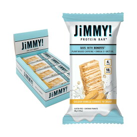 ジミー！プロテインバー ゴールデンバニラ クッキーズ＆クリーム 12個入り JiMMY! Protein Bars Golden Vanilla Cookies 'N Cream 12 Count 【お取り寄せ商品】