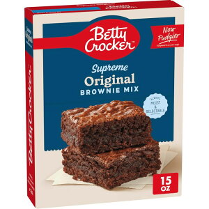 �x�e�B�N���b�J�[ �f���C�c �V���v���[�� �I���W�i�� �u���E�j�[�~�b�N�X 425g Betty Crocker Delights Supreme Original Brownie Mix 15 oz �y�����񂹏��i�z