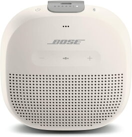 【新品】1週間以内発送 Bose SoundLink Micro Bluetooth speaker ポータブル ワイヤレス スピーカー マイク付 最大6時間 再生 防水・防塵 9.8 cm (W) x 3.5 cm (H) x 9.8 cm (D) 290g ホワイトスモーク ストラップ付