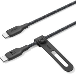 �y�V�i�z1�T�Ԉȓ����� Anker 543 �G�R�t�����h���[�i�C���� USB-C & USB-C �P�[�u�� ���ϋv�i�C���� �A���R���f�� 140W �}���[�d (1.8m �u���b�N)