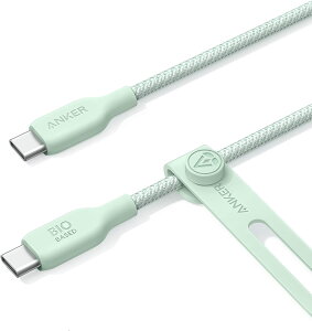 �y�V�i�z1�T�Ԉȓ����� Anker 543 �G�R�t�����h���[�i�C���� USB-C & USB-C �P�[�u�� ���ϋv�i�C���� �A���R���f�� 140W �}���[�d (1.8m �O���[��)