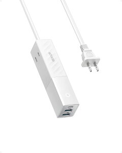 yViz1TԈȓ Anker 511 USB Power Strip (USB^bv d^bv AC 2 USB-C 1|[g USB-A 2|[g R[h 1.5m) yPSEZpK / USB Power DeliveryΉ z