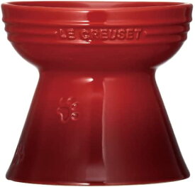 【新品】1週間以内発送 ル・クルーゼ(Le Creuset) ハイスタンド・ペットボール チェリーレッド 犬 猫 防汚 電子レンジ 対応