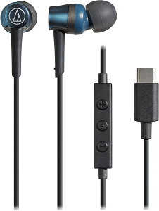 yViz1TԈȓ I[fBIeNjJ }CNtCz USB Type-C L 1.2m Ji^ PC/Windows/Mac/Android u[ ATH-CKD3C BL