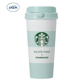 【新品】1週間以内発送【ミントグリーン】gelato pique STARBUCKS　ボーダーステンレスTOGOボトル ミントグリーン 473ml　コラボレーション ジェラートピケ スターバックス ジェラピケ