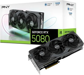 【新品】1週間以内発送【代引き不可】PNY GeFORCE RTX 5080 16GB Overclocked TripleFan グラフィックスボード VCG508016TFXPB1-O VD9010　パソコン 周辺機器 PCパーツ グラフィックボード グラボ