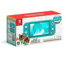 【新品】1週間以内発送　Nintendo Switch Lite あつまれ どうぶつの森セット ~まめきち&つぶきちアロハ柄~ スイッチ ライト あつもり あつ森 ブルー かわいい ゲーム機 プレゼント クリスマス 本体 子供 持ち運び 携帯