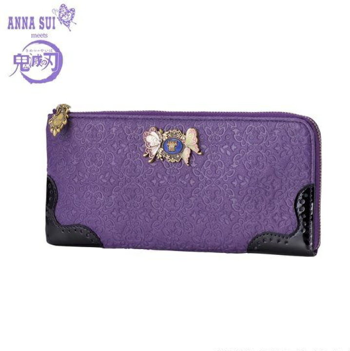鬼滅の刃 ANNA SUI 財布 折りたたみ 胡蝶しのぶ