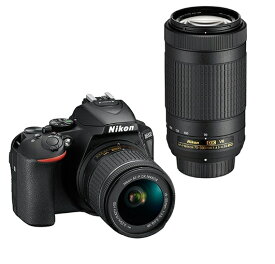【新品】【即納】Nikon ニコン D5600 ダブルズームキット 一眼レフ カメラ 高性能レンズ 「AF-P DX NIKKOR 18-55mm f/3.5-5.6G VR」「AF-P DX NIKKOR 70-300mm f/4.5-6.3G ED VR」 写真 camera 趣味 プレゼント 贈り物 クリスマス