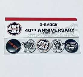 【新品】【即納】G-SHOCK 40th Anniversary 缶バッジ ジーショック 40周年 コレクション レア