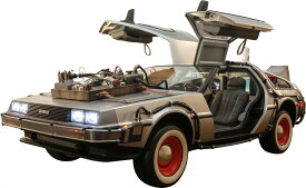 【新品】 25年3月末頃入荷次第発送　ムービー・マスターピース バック・トゥ・ザ・フューチャー PART3 デロリアン・タイムマシン 1/6スケールビークル ホットトイズ(Hot Toys) 名作 SF映画 Back to the Future DeLorean Time Machine