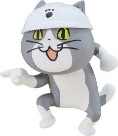 【新品】1週間以内発送　ねんどろいど 仕事猫 ノンスケール プラスチック製 塗装済み可動フィギュア　くまみね ヨシ顔 ヨシ! ねこ グッズ 飾り プレゼント 文房具 卓上 インテリア